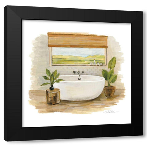 Sunny Spa II Black Modern Wood Framed Art Print by Vassileva, Silvia