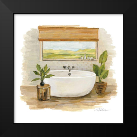 Sunny Spa II Black Modern Wood Framed Art Print by Vassileva, Silvia