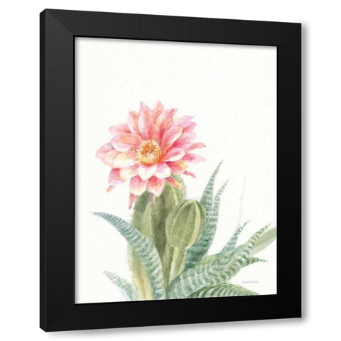 Pastel Desert II Black Modern Wood Framed Art Print with Double Matting by Nai, Danhui