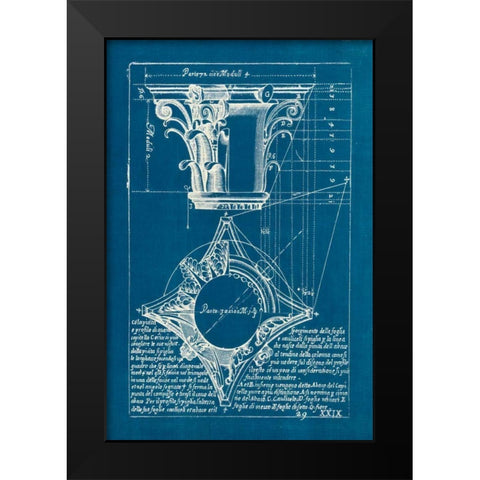 Architectural Drawings I Black Modern Wood Framed Art Print by Wild Apple Portfolio