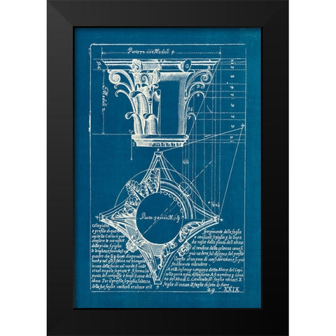 Architectural Drawings I Black Modern Wood Framed Art Print by Wild Apple Portfolio