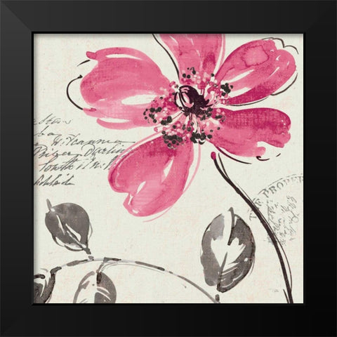 Windy II Black Modern Wood Framed Art Print by Pela Studio