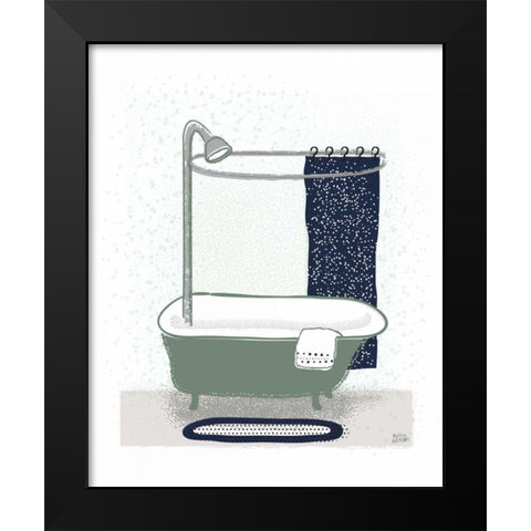 Bold Bath I BG Black Modern Wood Framed Art Print by Averinos, Melissa