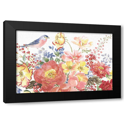 Floral Focus II Black Modern Wood Framed Art Print with Double Matting by Grove, Beth
