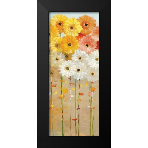 Daisies Fall I Black Modern Wood Framed Art Print by Nai, Danhui