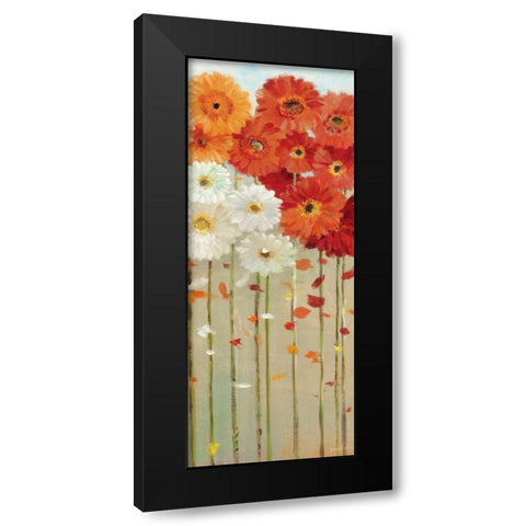 Daisies Fall II Black Modern Wood Framed Art Print by Nai, Danhui