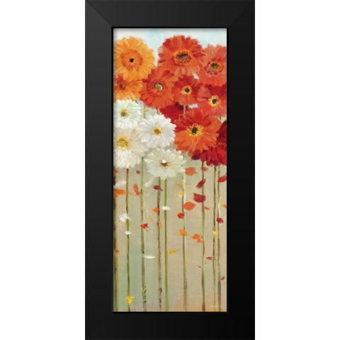 Daisies Fall II Black Modern Wood Framed Art Print by Nai, Danhui