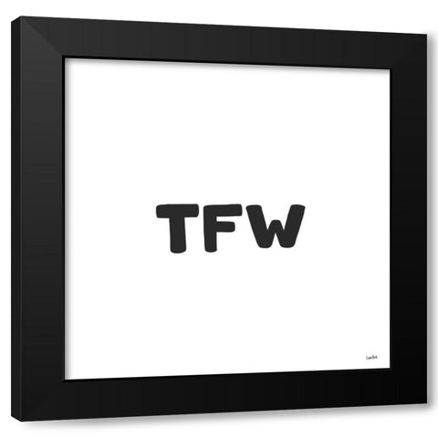 Xennials VIII Black Modern Wood Framed Art Print with Double Matting by York, Leah