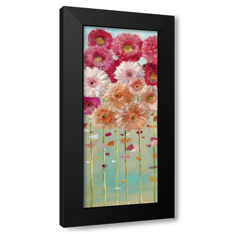 Daisies Spring I Black Modern Wood Framed Art Print by Nai, Danhui
