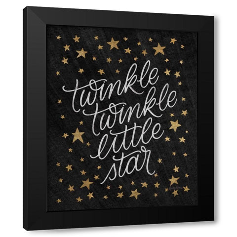 Boho Nursery VIII Black Gold Black Modern Wood Framed Art Print by Thorns, Becky