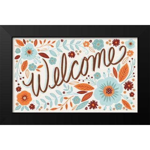 Welcome I Black Modern Wood Framed Art Print by Tavoletti, Anne