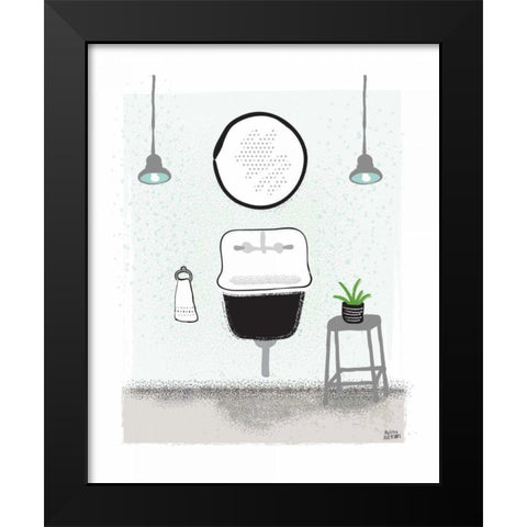 Bold Bath II Neutral Black Modern Wood Framed Art Print by Averinos, Melissa