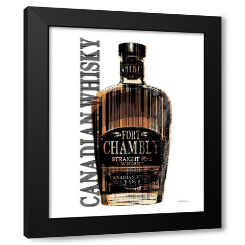 Canadian Whisky Black Modern Wood Framed Art Print by Tillmon, Avery