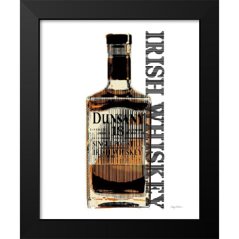 Irish Whiskey Black Modern Wood Framed Art Print by Tillmon, Avery
