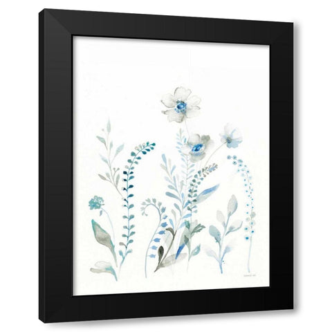 Malmo Garden I Black Modern Wood Framed Art Print with Double Matting by Nai, Danhui