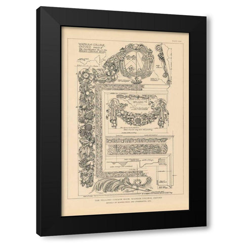 English Renaissance IV Black Modern Wood Framed Art Print with Double Matting by Wild Apple Portfolio
