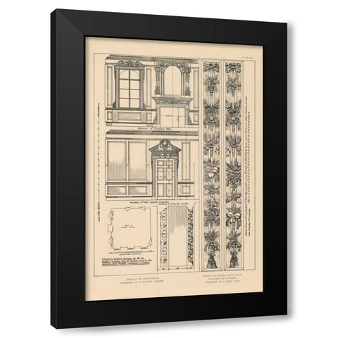 English Renaissance X Black Modern Wood Framed Art Print with Double Matting by Wild Apple Portfolio
