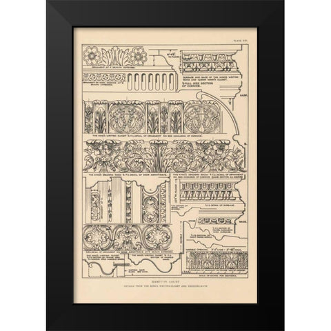 English Renaissance XI Black Modern Wood Framed Art Print by Wild Apple Portfolio