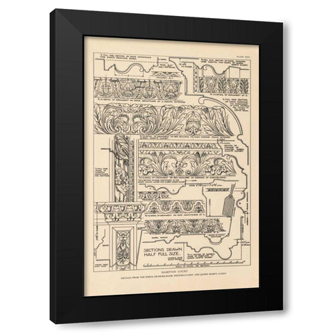 English Renaissance XII Black Modern Wood Framed Art Print with Double Matting by Wild Apple Portfolio