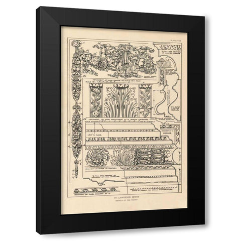 English Renaissance XIII Black Modern Wood Framed Art Print by Wild Apple Portfolio