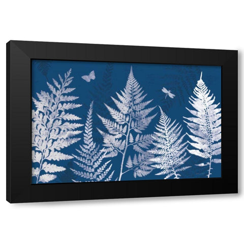 True Blue I Black Modern Wood Framed Art Print with Double Matting by Pertiet, Katie