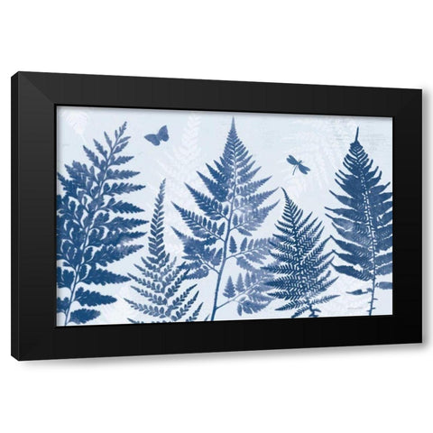 True Blue II Black Modern Wood Framed Art Print by Pertiet, Katie