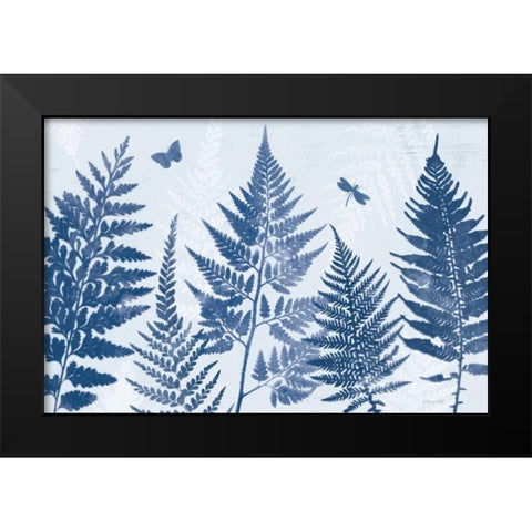 True Blue II Black Modern Wood Framed Art Print by Pertiet, Katie