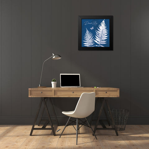 True Blue VI Black Modern Wood Framed Art Print by Pertiet, Katie
