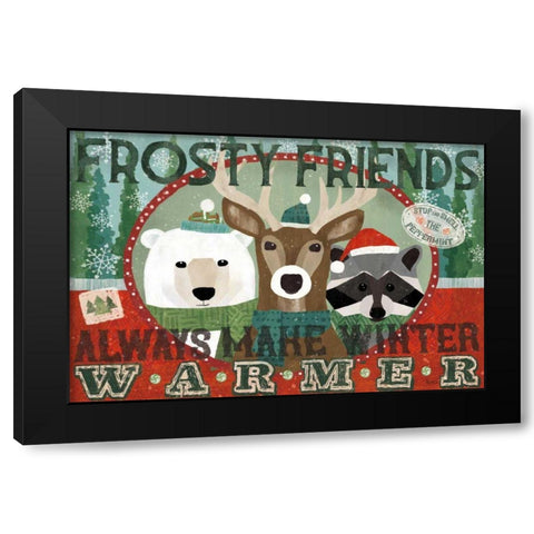 Holiday Likeness I Black Modern Wood Framed Art Print by Charron, Veronique