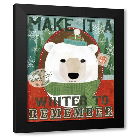 Holiday Likeness II Black Modern Wood Framed Art Print by Charron, Veronique