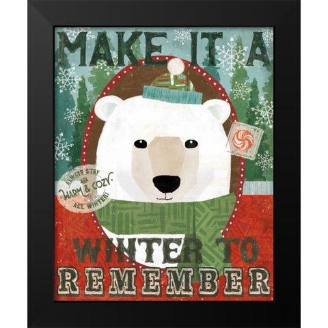 Holiday Likeness II Black Modern Wood Framed Art Print by Charron, Veronique