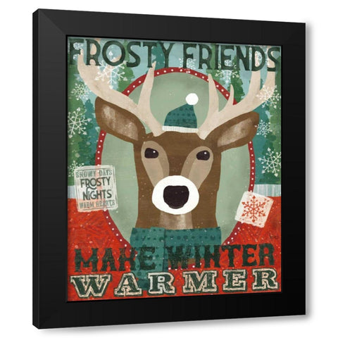 Holiday Likeness III Black Modern Wood Framed Art Print by Charron, Veronique