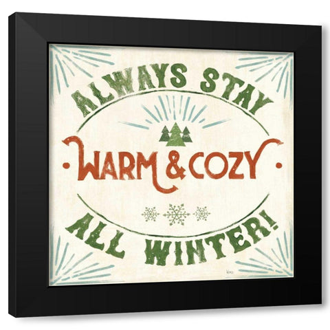 Holiday Likeness VII Black Modern Wood Framed Art Print with Double Matting by Charron, Veronique