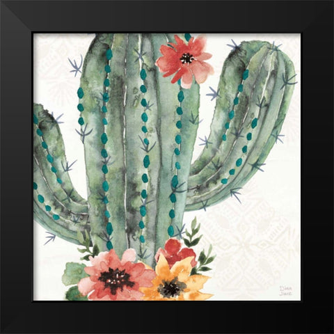 Sweet Southwest II Black Modern Wood Framed Art Print by June, Dina