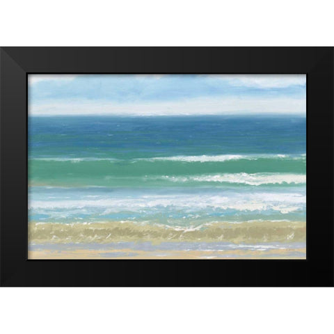 Shoreline Black Modern Wood Framed Art Print by Wiens, James