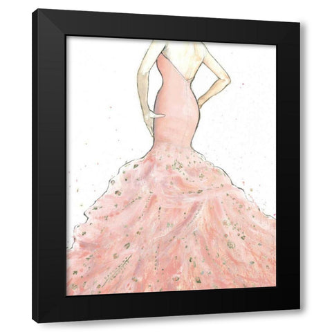 Dazzling Diva Light Crop Black Modern Wood Framed Art Print with Double Matting by Fabiano, Marco