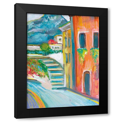 Positano II Black Modern Wood Framed Art Print by Vertentes, Jeanette