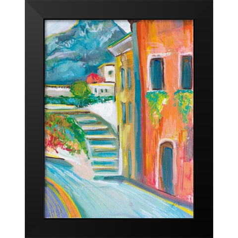 Positano II Black Modern Wood Framed Art Print by Vertentes, Jeanette