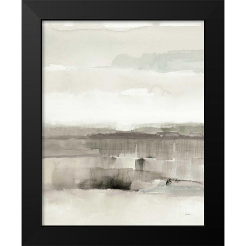 Influence of Line and Color Neutral Crop Black Modern Wood Framed Art Print by Schick, Mike