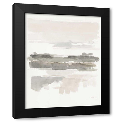 Neutral Wetlands Crop Black Modern Wood Framed Art Print by Schick, Mike