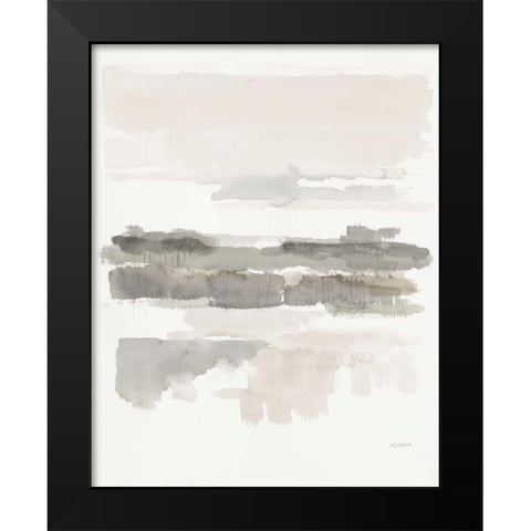 Neutral Wetlands Crop Black Modern Wood Framed Art Print by Schick, Mike