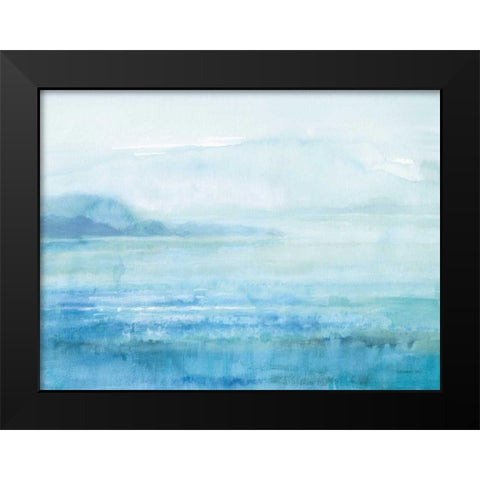 Sea Sparkle II Black Modern Wood Framed Art Print by Nai, Danhui