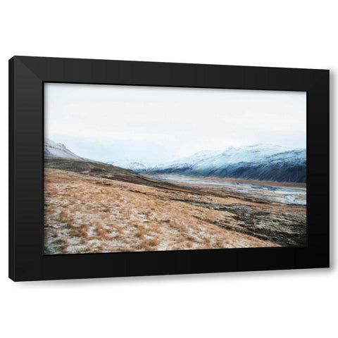Iceland Hills II Black Modern Wood Framed Art Print with Double Matting by Marshall, Laura
