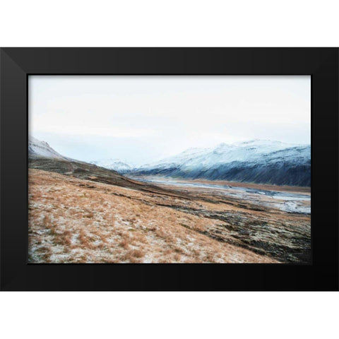 Iceland Hills II Black Modern Wood Framed Art Print by Marshall, Laura