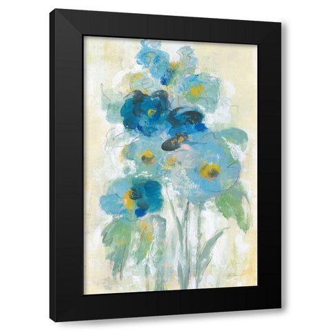 Loose Bouquet II Black Modern Wood Framed Art Print with Double Matting by Vassileva, Silvia