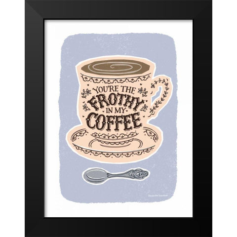 You Are the Froth Pastel Black Modern Wood Framed Art Print by Snowdon, Alexandra