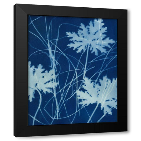 Enchanted Cyanotype IV Black Modern Wood Framed Art Print by Green, Nancy