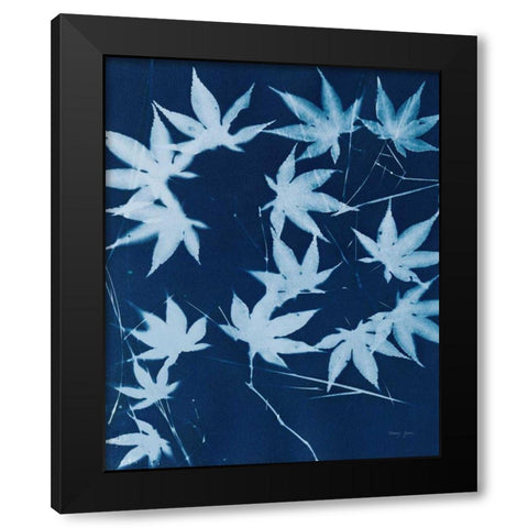 Enchanted Cyanotype V Black Modern Wood Framed Art Print with Double Matting by Green, Nancy