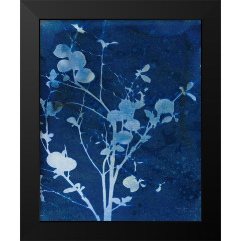 Enchanted Cyanotype VI Black Modern Wood Framed Art Print by Green, Nancy