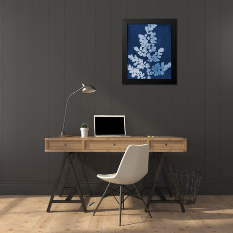 Enchanted Cyanotype VII Black Modern Wood Framed Art Print by Green, Nancy